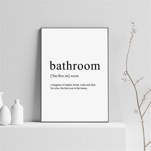 Boho Humorous Bathroom Wall Art Print 12x16 inch 2