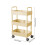 3-Tier Rolling Cart Mobile Storage Organizer 3 Shelves 3