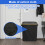 Foldable Kitchen Recycling Bin 140L with Lid and Removable 5
