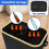 Foldable Kitchen Recycling Bin 140L with Lid and Removable 6