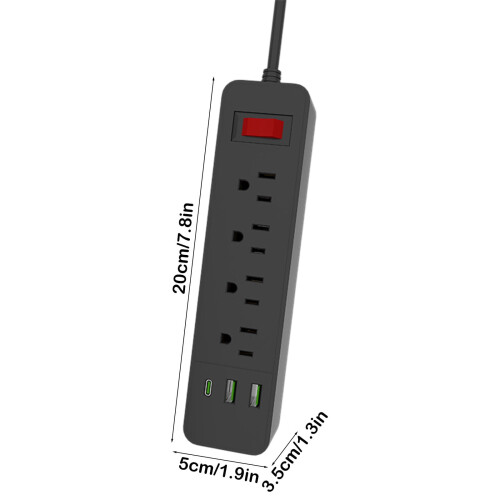 Power Strip with 78.7-Inch Cord and Multiple USB Outlets 2