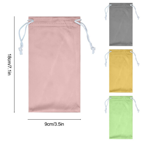 Soft Sunglasses Pouch Microfiber 4 Pcs 6.9 x 3.54 Inch 2