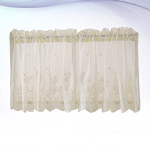 Beige half-lace curtain sun-proof kitchen window decoration