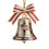 USA 250th Anniversary Bell Ornament Silver 1 Piece 2