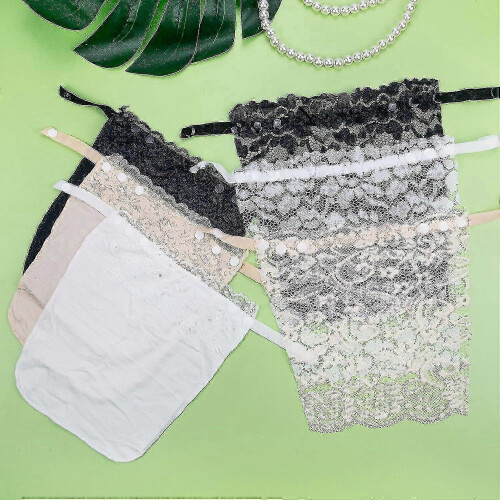 Lady Lace Clip-on Bra Inserts with Privacy Panels 6 Pack 1