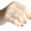 Rose Gold Women's Ring with 9 Small Diamonds 4