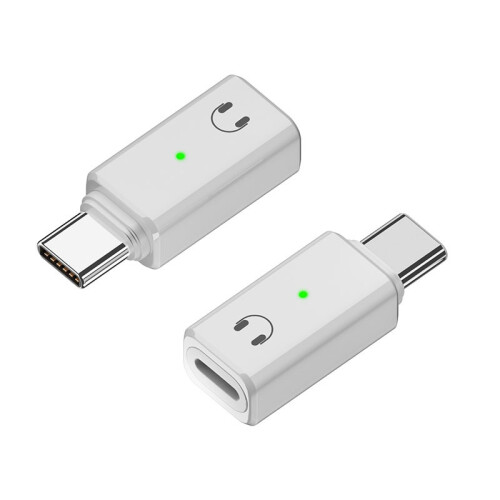 Lightning Hun til Type-C Han Øretelefon Adapter til Apple 15 - HiFi Lydkvalitet White 1