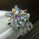 Women's 925 Silver Ring with Cubic Zirconia Size 6-10 1
