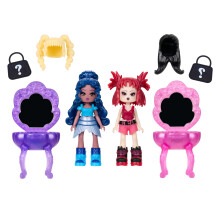 Royale High Vanity Sorpresa 2-Pack - (2) Muñecas Serie 2, (2) Vanidades, (2) Pelucas Adicionales
