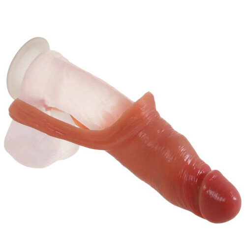 Blue Line 4 Inch Super Real Penis Extension Sleeve with Ball Constriction Loop 1