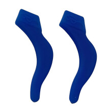 Silicone Glasses Grips Anti-Slip Ear Hooks 2-Pack Dark Blue