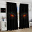 Dragon Phoenix Blackout Curtains 84x84 inches Red Blue 4