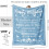 Couverture d'anniversaire bleu ciel 152 x 127 cm 2