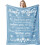 Couverture d'anniversaire bleu ciel 152 x 127 cm 1