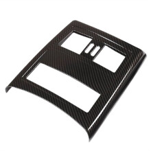 Car Interior Rear Air Vent Outlet Carbon Fiber Texture Cover Decoration for 3 Series E90/E91/E92/E93 2005-2012