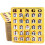 Cartes de Bingo MR CHIPS à Impression Facile à Lire - 25 Pack Style Ruée vers l'Or 1