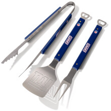 YouTheFan NFL New York Giants Ensemble BBQ 3 Pièces, Acier Inoxydable, 22" x 9"