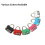 Mini Digit Combination Padlock Zinc Alloy Red 4