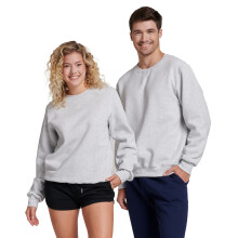 Russell Athletic Herren Dri-Power Fleece Crew, Ash, Large