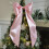 Vintage Rust Gold Bow Ornaments Metal 4 pcs 7