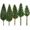 Model Pine Trees 38mm N Scale Railroad Landscape 100 pcs 7