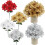 Artificial Gold Poinsettia Bouquet 1 pack 4