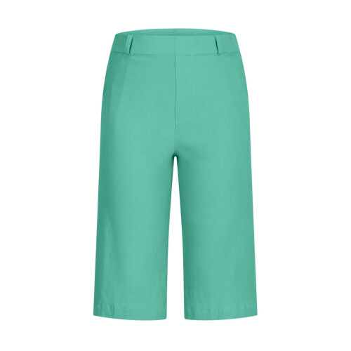 Women's Solid Elastic Twill Hiking Shorts with Pockets 2
