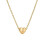 Initial Pendant Necklace 18K Gold Plated Figaro Chain 1