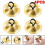 Finger Cymbals Brass Gold 4 Pieces 5.3 cm 2