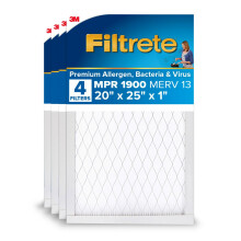 Filtrete Filtro dell'aria per AC 20x25x1, MERV 13, MPR 1900, Premium Allergen, Batteri & Virus, 3-Mesi