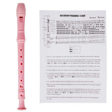 Pink ABS Recorder Instrument with Accurate Tones