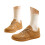 Suede Lace-Up Flat Loafers Brown Size 42 3