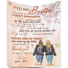Cherry Blossom Throw Blanket for Best Friend