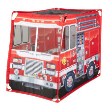 Melissa & Doug Brandbil Lektält Rollspel Brandmanstält, Brandbilstält för Barn 3+