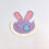 Knit Cat Hat with Blue Flower Purple Rabbit Bonnet for 4