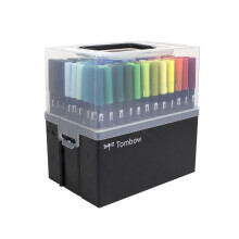 108-teiliger Dual Brush Pen Set von Tombow - Komplettes Marker-Set in tragbarem Etui