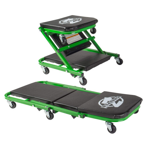 Pro-LifT C-2036DG Nero/Verde 300 Lbs Meccanico Creeper