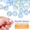 Glass Marbles Assorted Colors Smooth Texture 50 Pieces 7