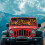 Cartoon Fire Windshield Sun Shade Mat for Rubicon Sahara TJ 3