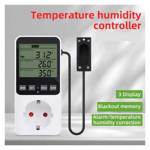 Digital Temperature and Humidity Controller with LCD, 1