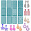 Silk Screen Stencils for Polymer Clay Jewelry Making Kit 3