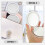 Folding Compact Makeup Mirror White Glass Resin 5