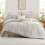 Linen King Comforter Set Boho Tufted Chevron 3-Piece 6