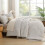 Linen King Comforter Set Boho Tufted Chevron 3-Piece 7