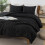 Black Boho California King Comforter Set 3-Piece 1