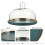 Cake Bread Sampling Plate with Glass Lid Set of 1 5