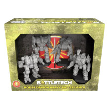 Catalyst Game Labs, BattleTech: House Davion Heavy Battle Lance - Omålade Miniatyrer - För åldrar 15+