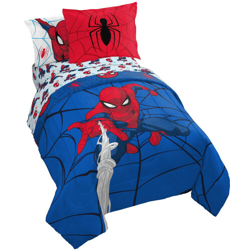 Juego de cama completo Jay Franco Marvel Spiderman Webtastic 7 piezas