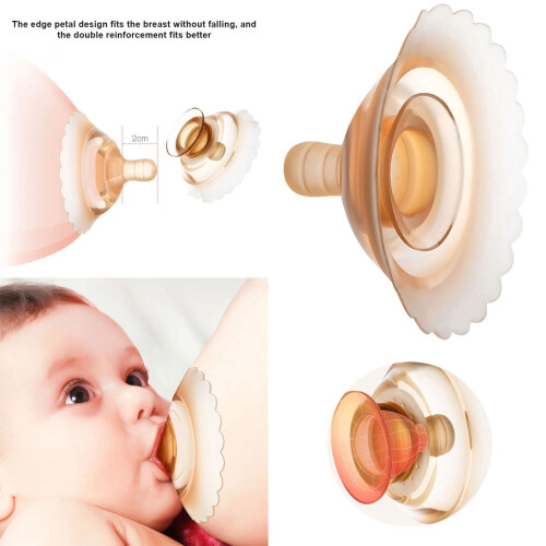 Nipple Shields for Breastfeeding Silicone 6 Pack 1