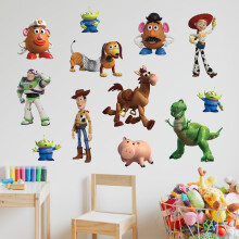 Disney Toy Story Wandaufkleber - 12 Vinyl-Sticker für Kinderzimmer